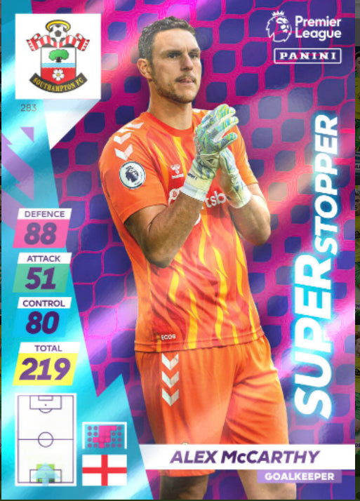 Panini Adrenalyn XL Plus 2021/22 - 283 - Alex McCarthy - Super Stopper