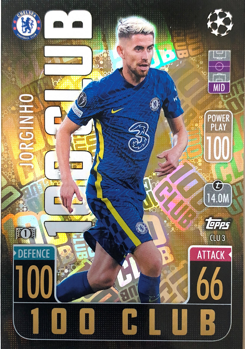 Topps Match Attax Extra 2021/22 - CLU 3 - Jorginho - 100 Club