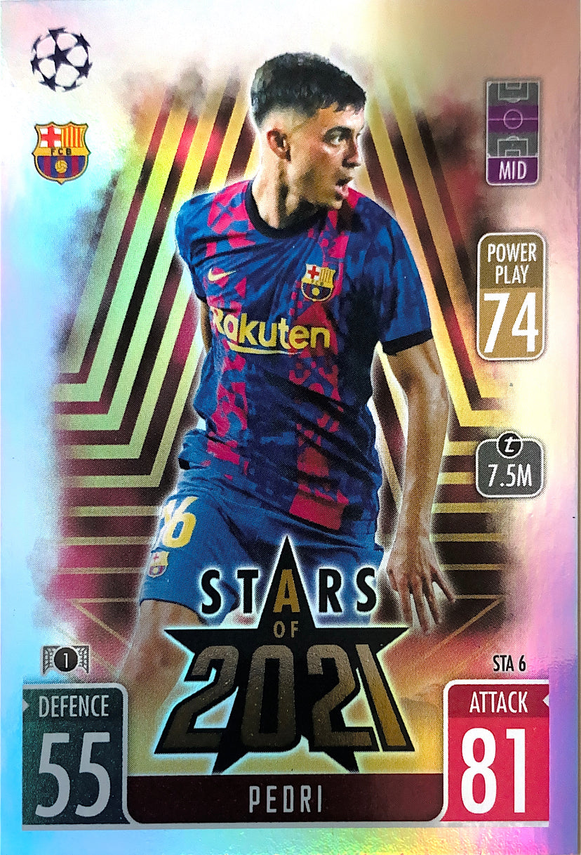 Topps Match Attax Extra 2021/22 - STA 6 - Pedri - Stars of 2021