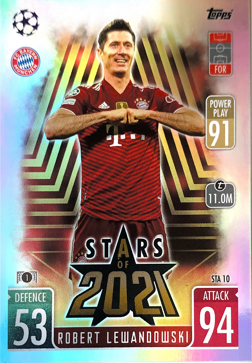 Topps Match Attax Extra 2021/22 - STA 10 - Robert Lewandowski - Stars of 2021