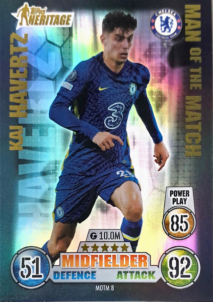 Topps Match Attax Extra 2021/22 - MOTM 008 - Kai Havertz - Man of the Match Heritage