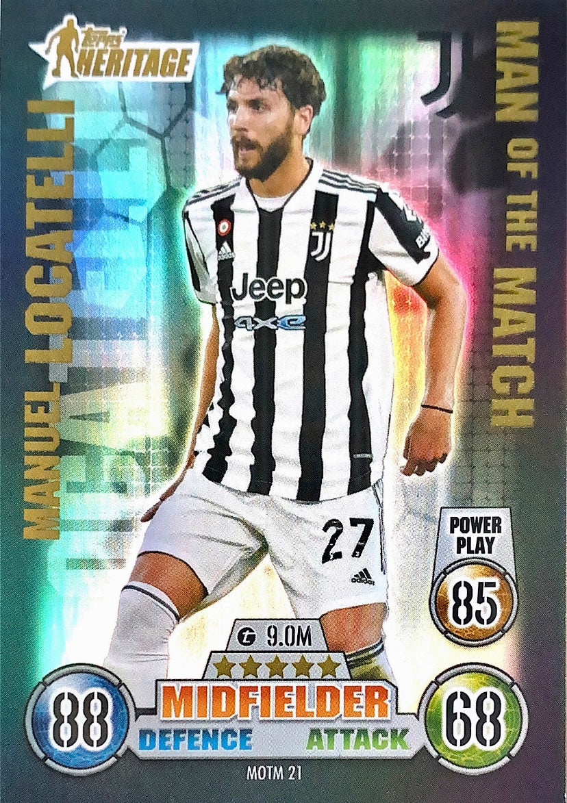 Topps Match Attax Extra 2021/22 - MOTM 021 - Manuel Locatelli - Man of the Match Heritage