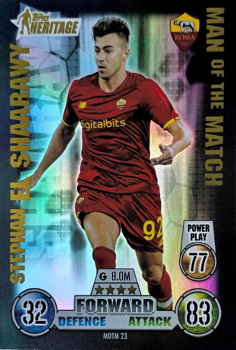 Topps Match Attax Extra 2021/22 - MOTM 023 - Stephen El Shaarawy - Man of the Match Heritage