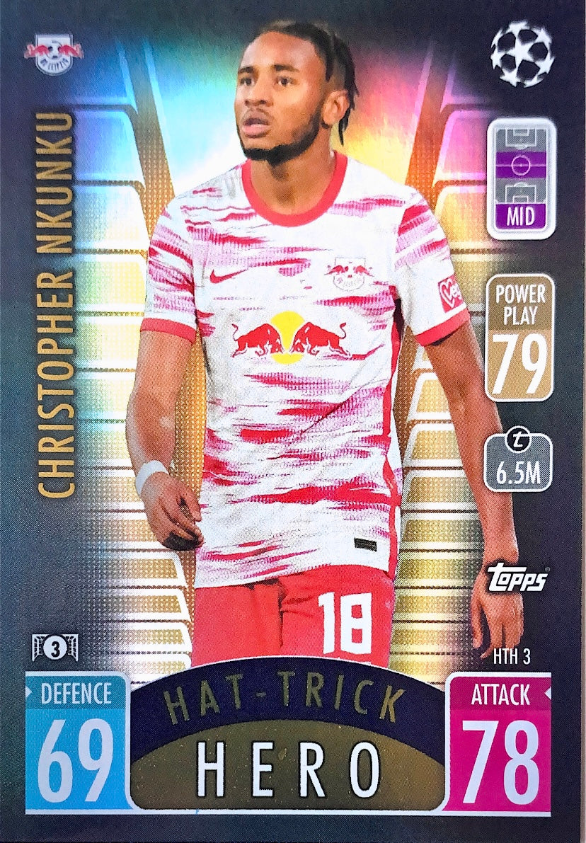 Topps Match Attax Extra 2021/22 - HTH 003 - Christopher Nkunku - Hat-Trick Hero