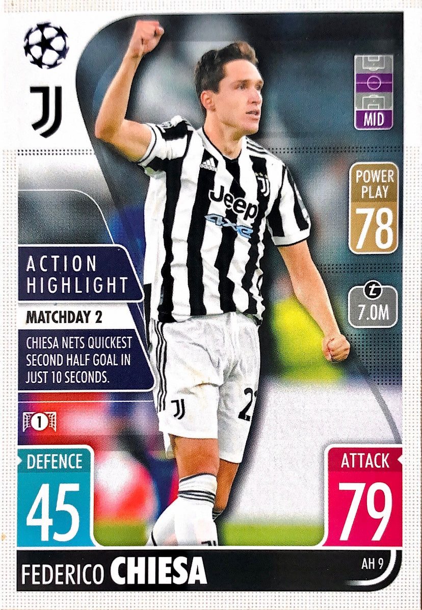 Topps Match Attax Extra 2021/22 - AH 009 - Federico Chiesa - Action Highlight