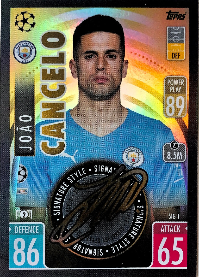 Topps Match Attax Extra 2021/22 - SIG 001 - Joao Cancelo - Signature Style