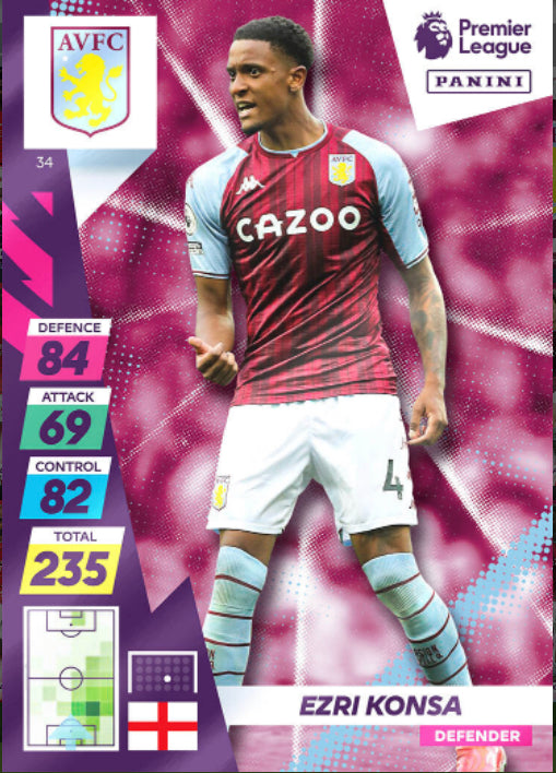 Panini Adrenalyn XL Plus 2021/22 - 034 - Ezri Konsa