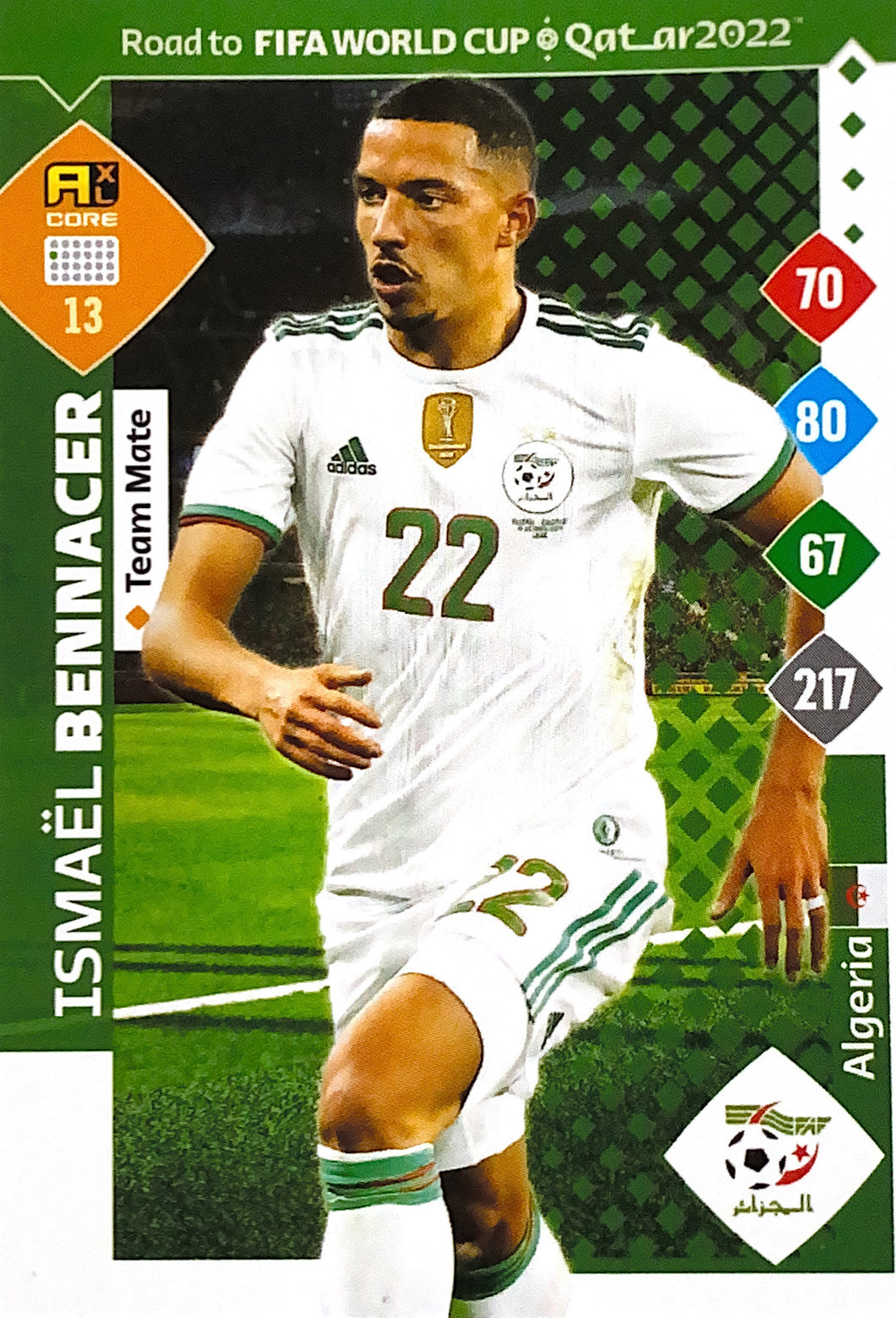 Panini Adrenalyn XL Road To Qatar 2022 - 013 - Ismael Bennacer - Team Mate