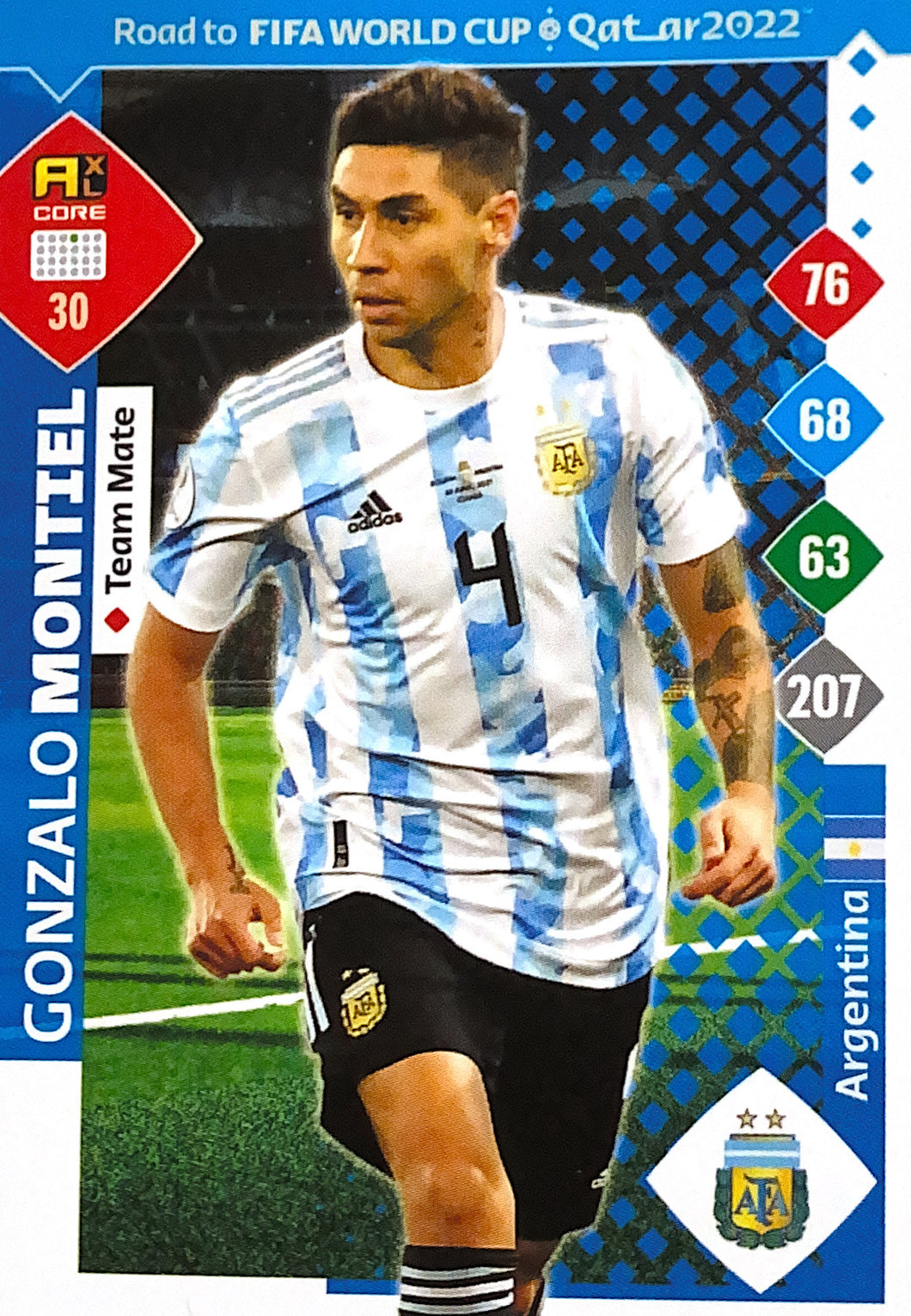 Panini Adrenalyn XL Road To Qatar 2022 - 030 - Gonzalo Montiel - Team Mate