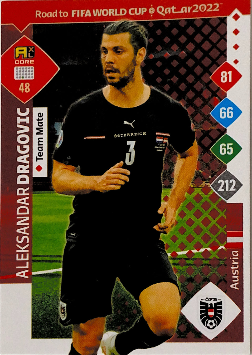 Panini Adrenalyn XL Road To Qatar 2022 - 048 - Aleksandar Dragovic  - Team Mate