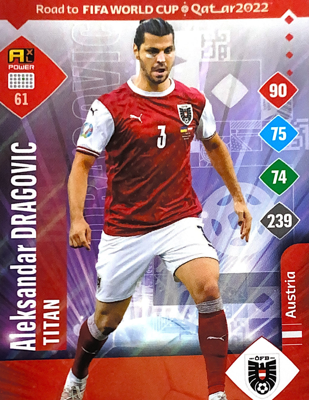 Panini Adrenalyn XL Road To Qatar 2022 - 061 - Aleksandar Dragovic - Titan