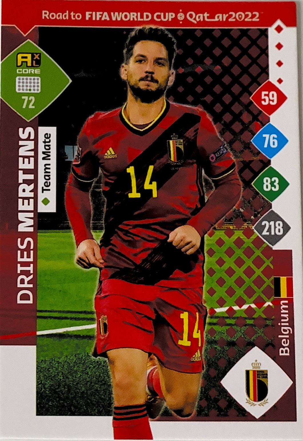 Panini Adrenalyn XL Road To Qatar 2022 - 072 - Dries Mertens - Team Mate