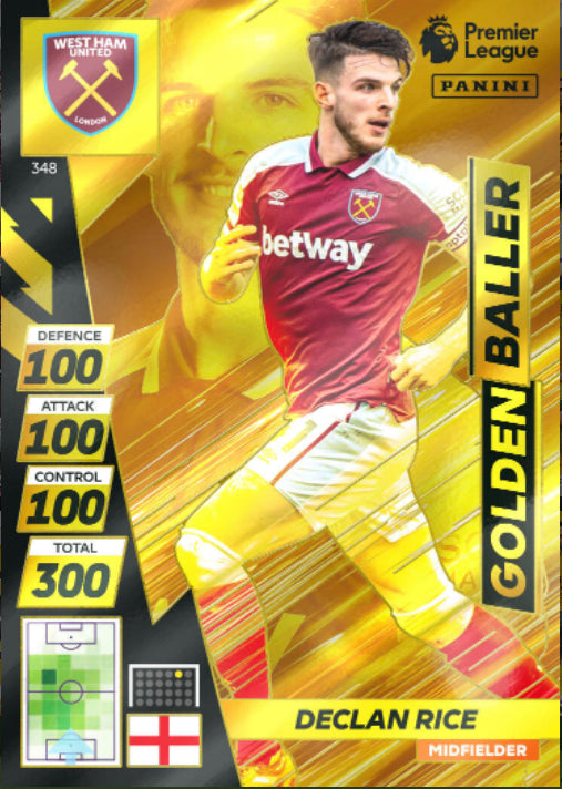 Panini Adrenalyn XL Plus 2021/22 - 348 - Declan Rice - Golden Baller