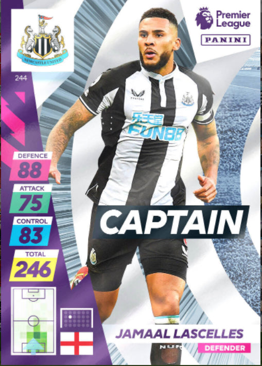Panini Adrenalyn XL Plus 2021/22 - 244 - Jamaal Lascelles - Captain