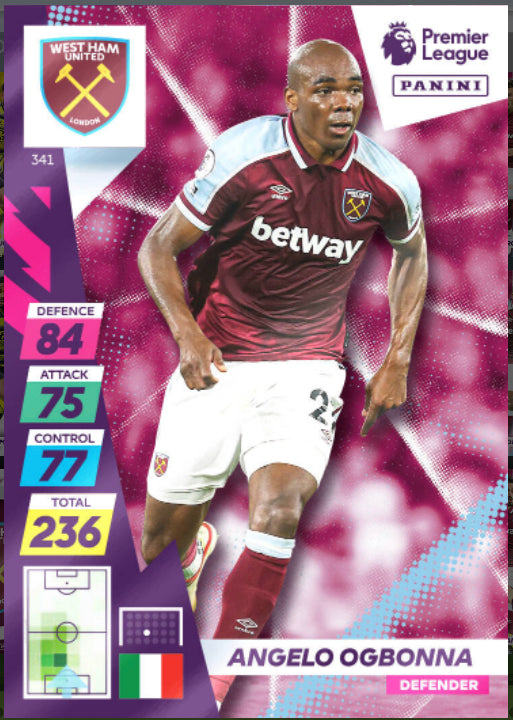 Panini Adrenalyn XL Plus 2021/22 - 341 - Angelo Ogbonna