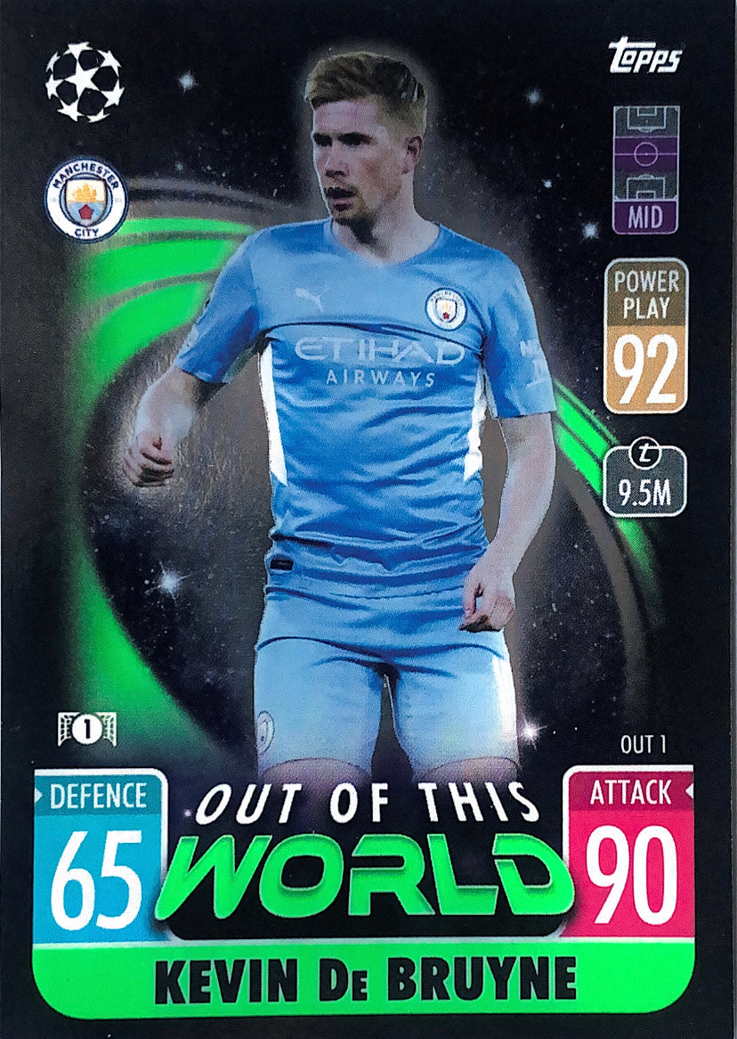 Topps Match Attax Extra 2021/22 - OUT 001 - Kevin De Bruyne - Out of This World