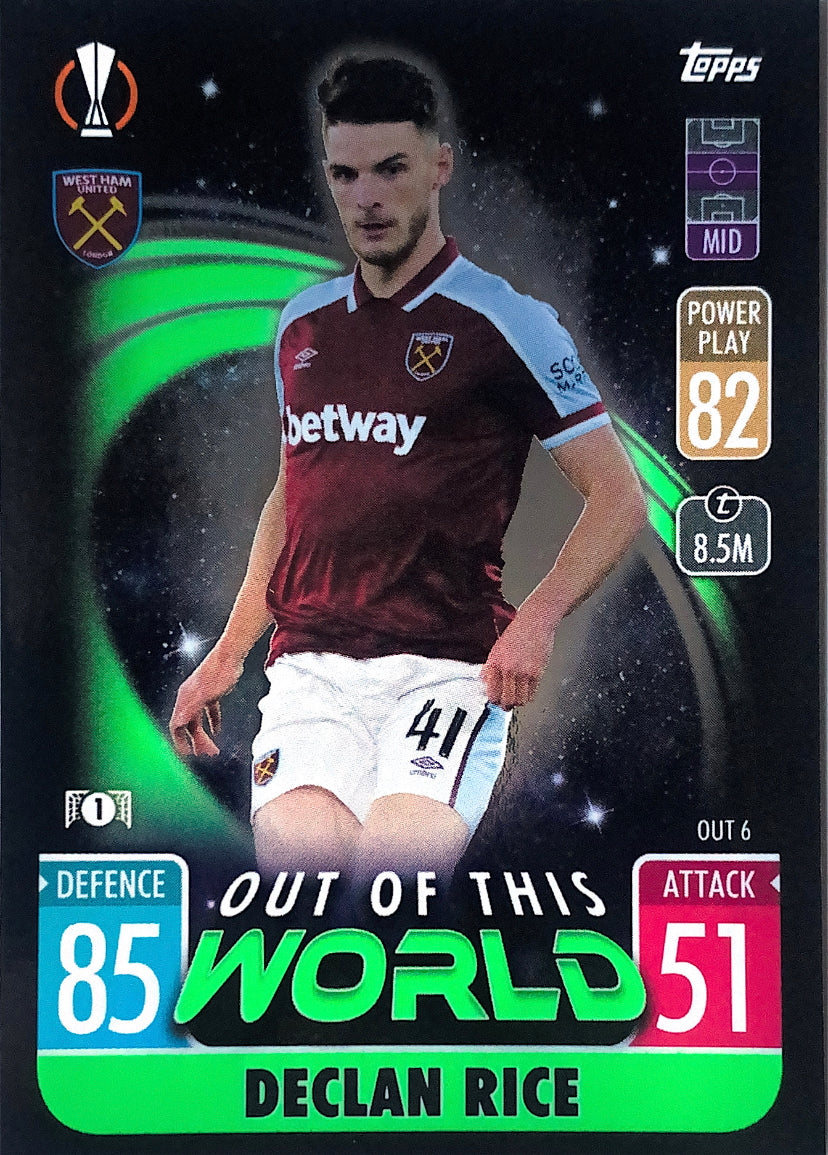 Topps Match Attax Extra 2021/22 - OUT 006 - Declan Rice - Out of This World