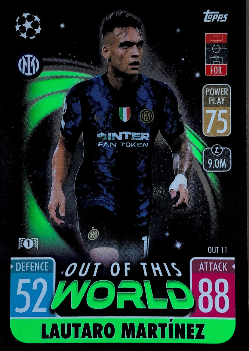 Topps Match Attax Extra 2021/22 - OUT 011 - Lautaro Martínez - Out of This World