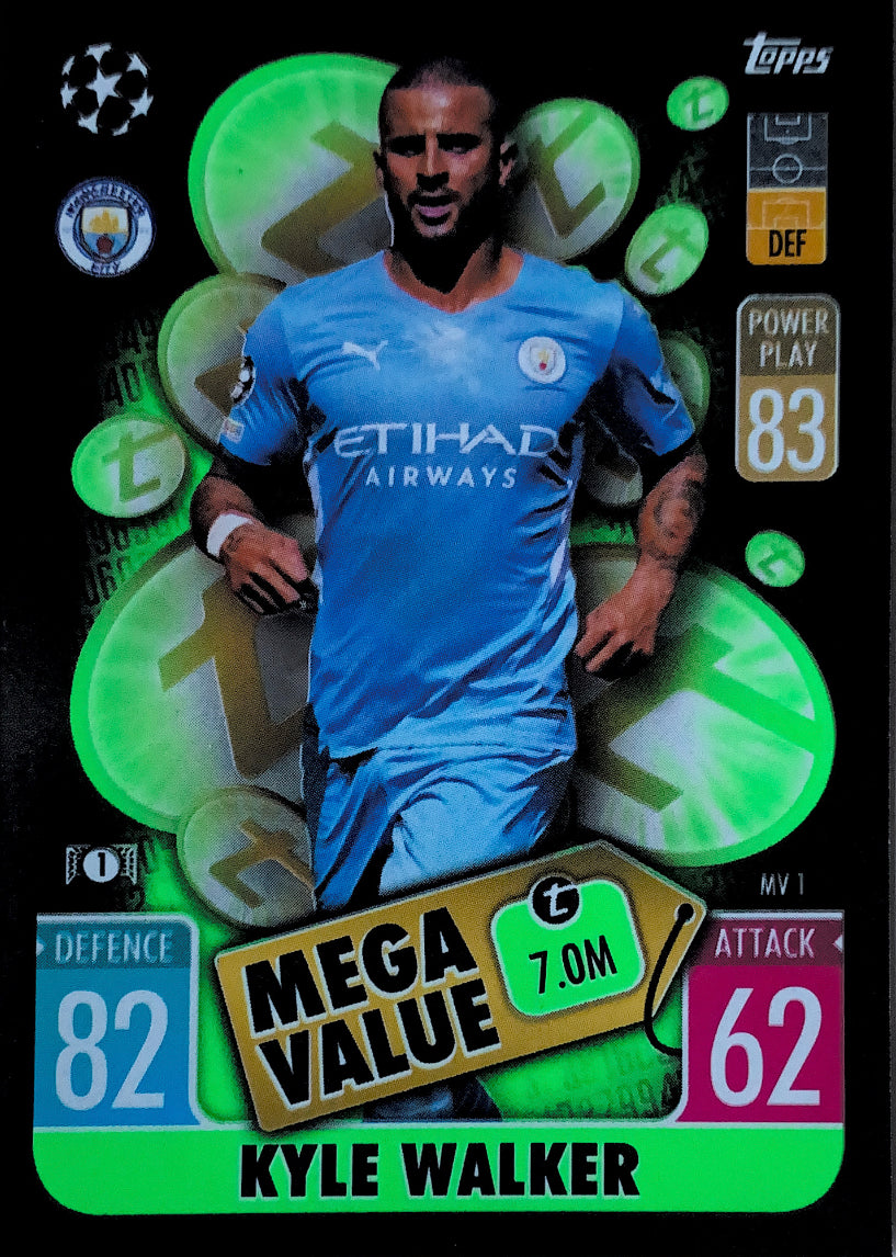 Topps Match Attax Extra 2021/22 - MV 001 - Kyle Walker - Mega Value