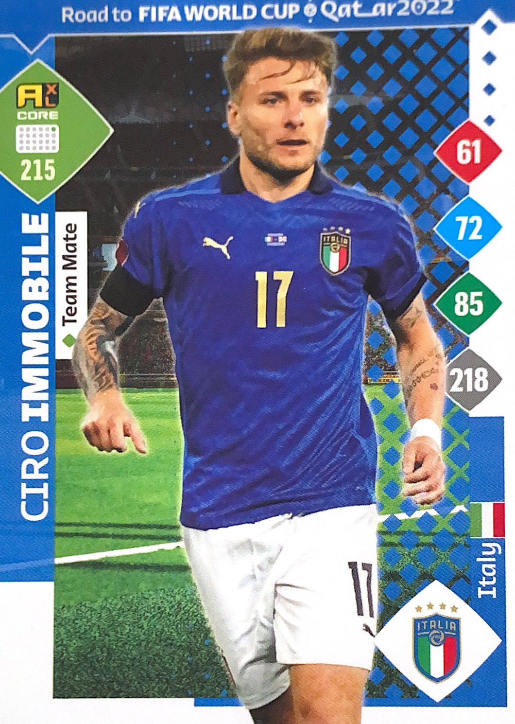 Panini Adrenalyn XL Road To Qatar 2022 - 215 - Ciro Immobile - Team Mate