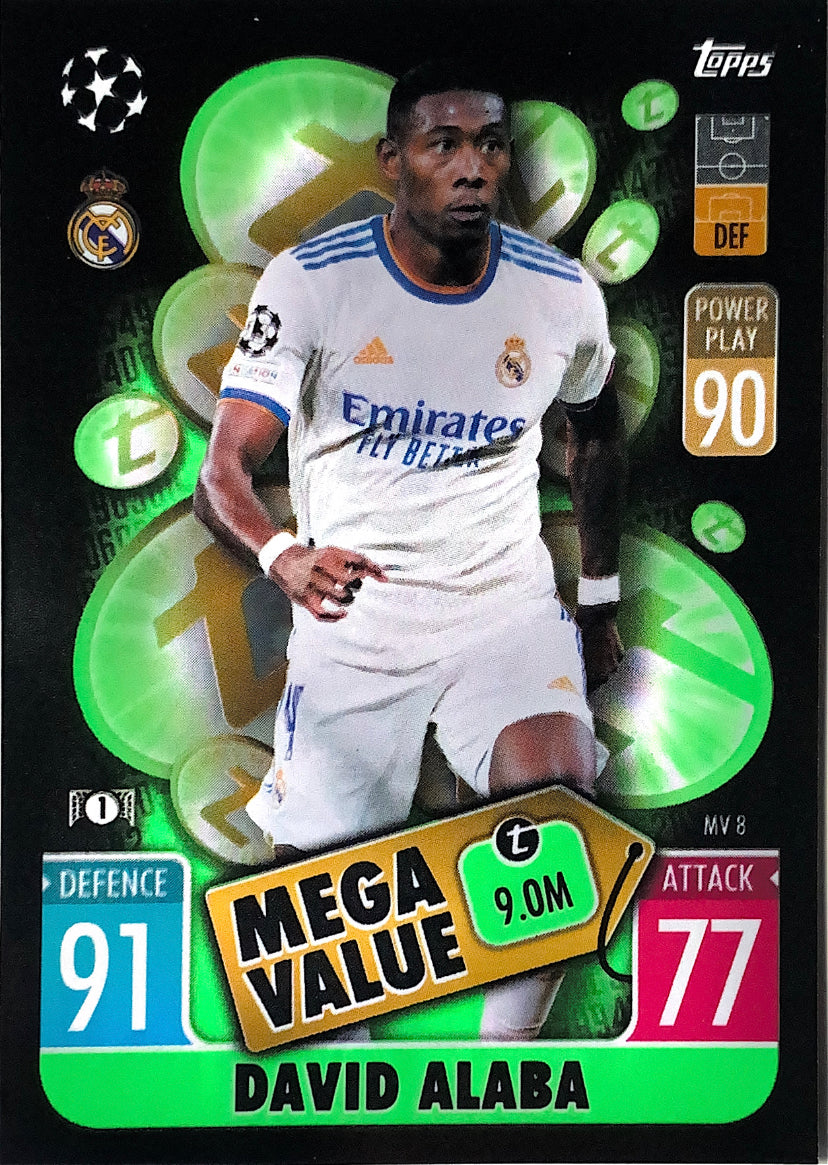 Topps Match Attax Extra 2021/22 - MV 008 - David Alaba - Mega Value
