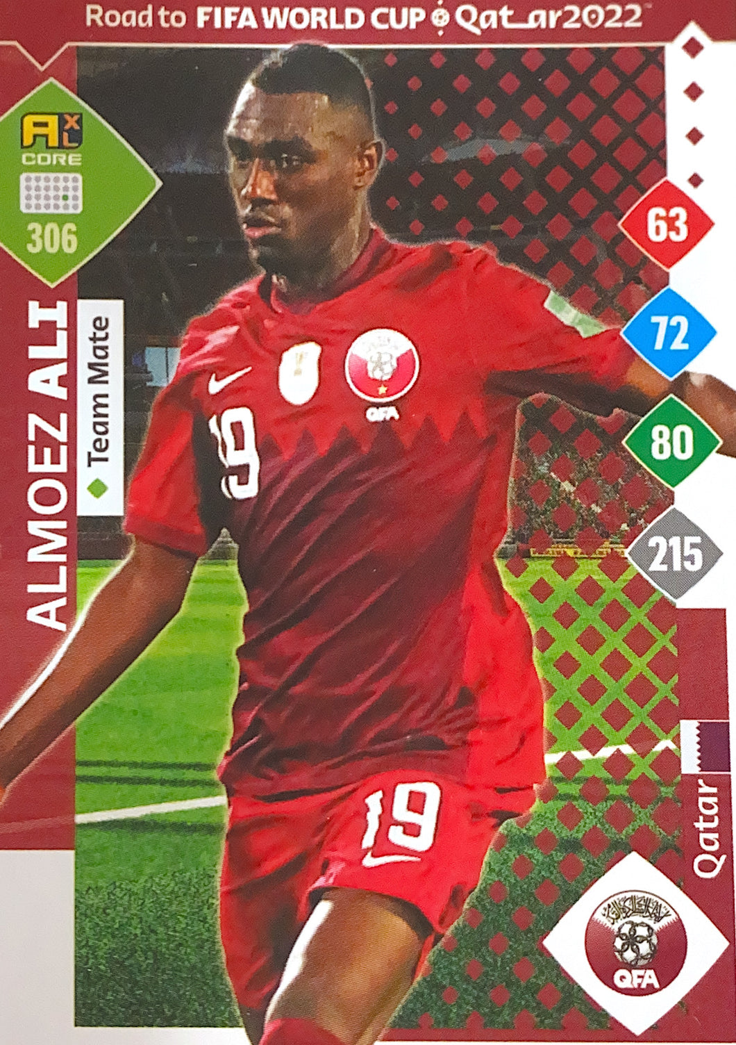 Panini Adrenalyn XL Road To Qatar 2022 - 306 - Almoez Ali - Team Mate