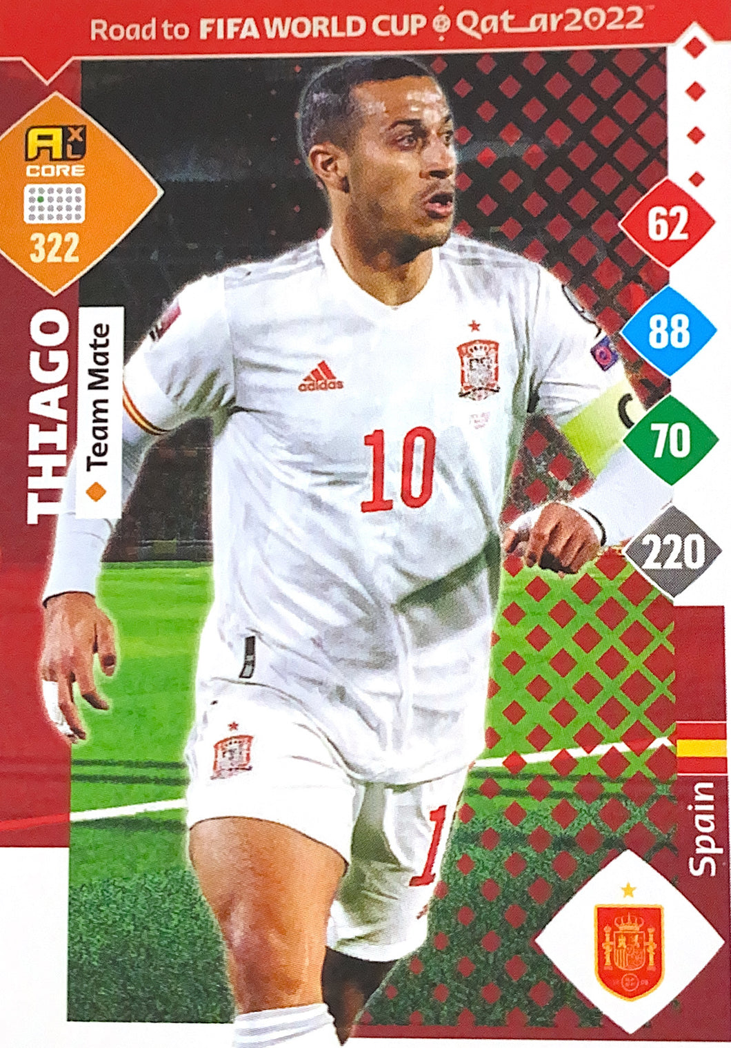 Panini Adrenalyn XL Road To Qatar 2022 - 322 - Thiago - Team Mate