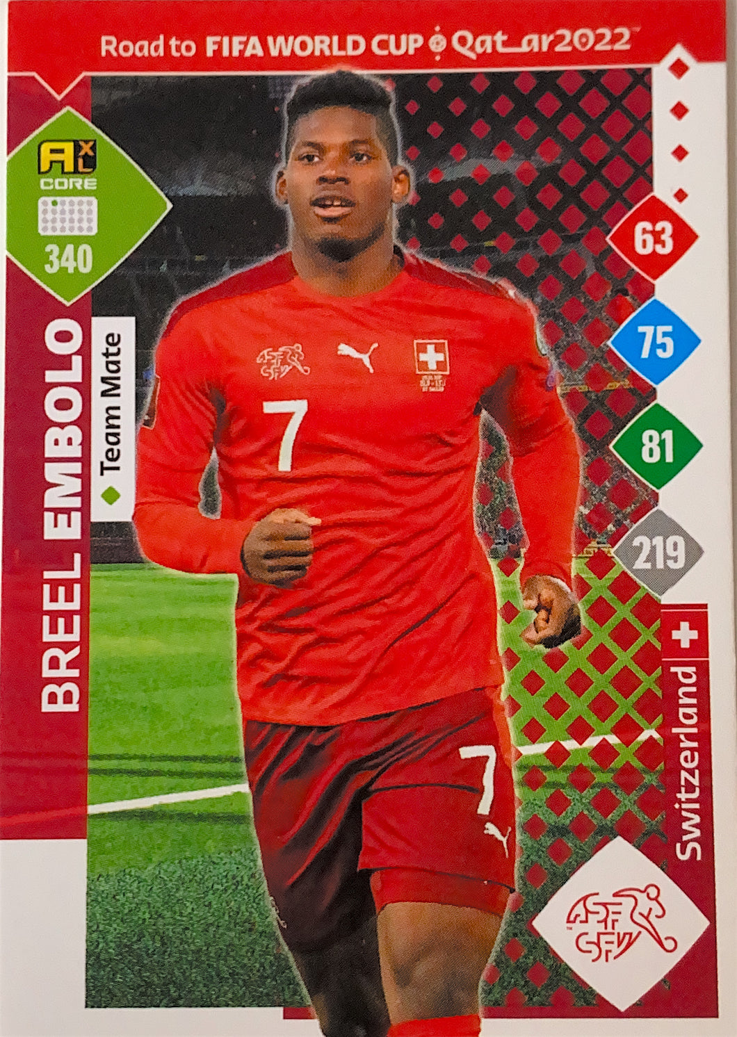 Panini Adrenalyn XL Road To Qatar 2022 - 340 - Breel Embolo - Team Mate