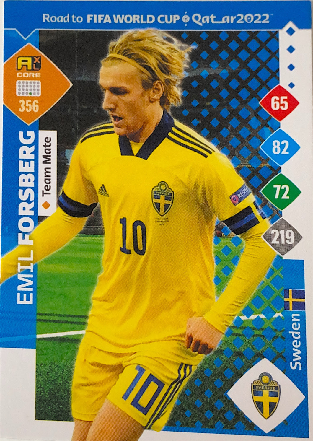 Panini Adrenalyn XL Road To Qatar 2022 - 356 - Emil Forsberg - Team Mate