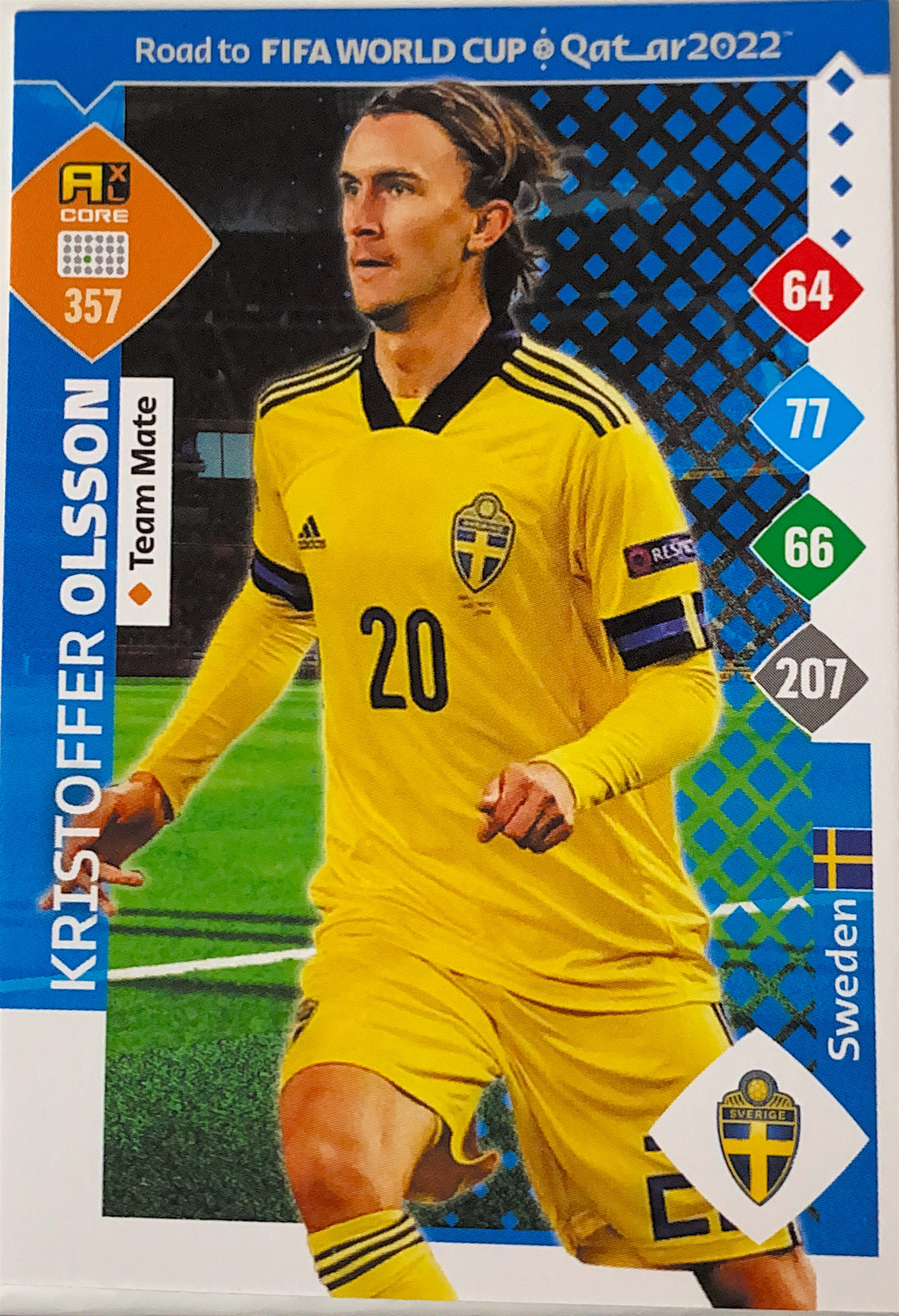 Panini Adrenalyn XL Road To Qatar 2022 - 357 - Kristoffer Olsson - Team Mate