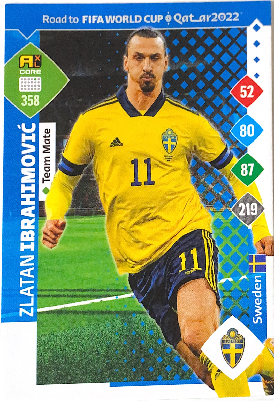 Panini Adrenalyn XL Road To Qatar 2022 - 358 - Zlatan Ibrahimovic - Team Mate