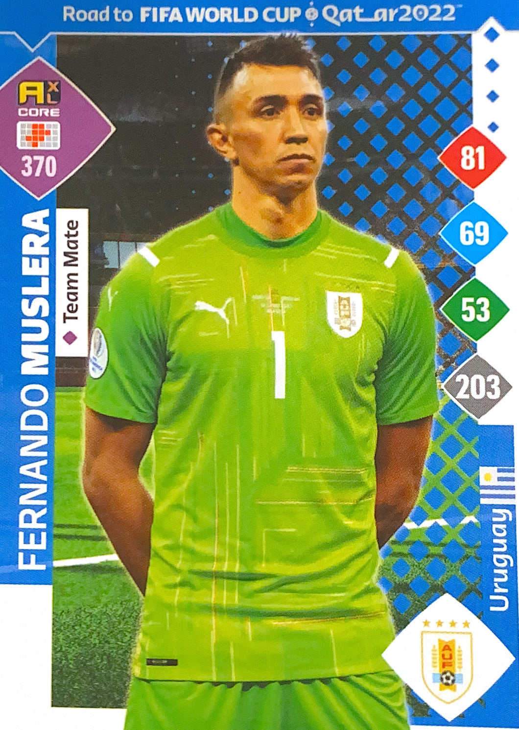 Panini Adrenalyn XL Road To Qatar 2022 - 370 - Fernando Muslera - Team Mate