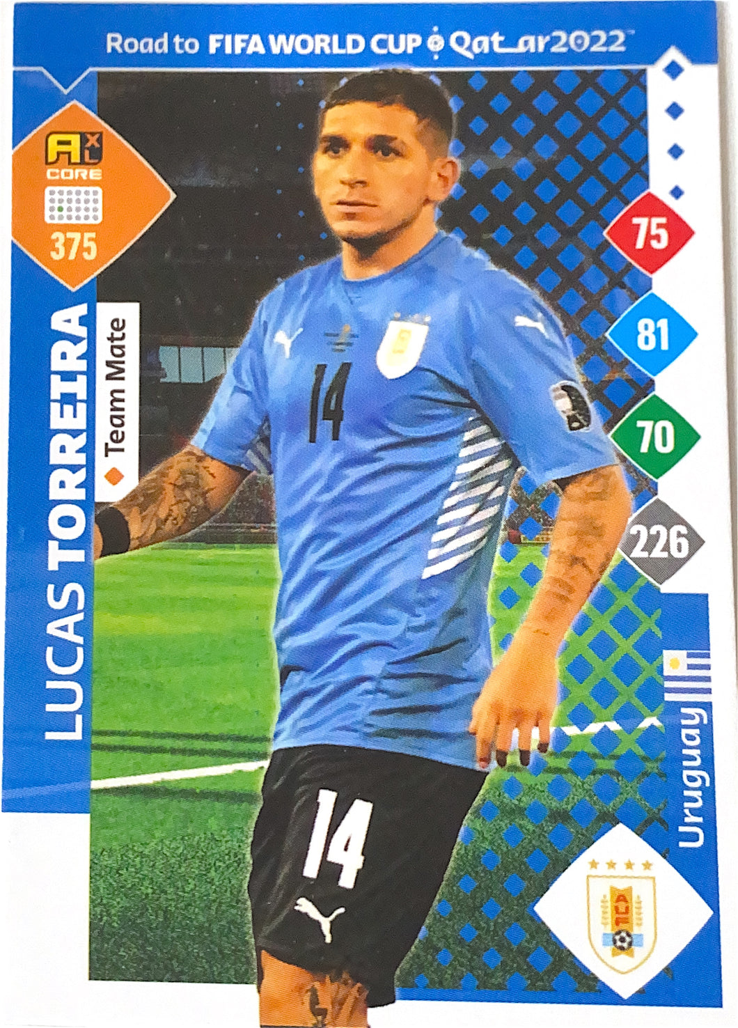 Panini Adrenalyn XL Road To Qatar 2022 - 375 - Lucas Torreira - Team Mate