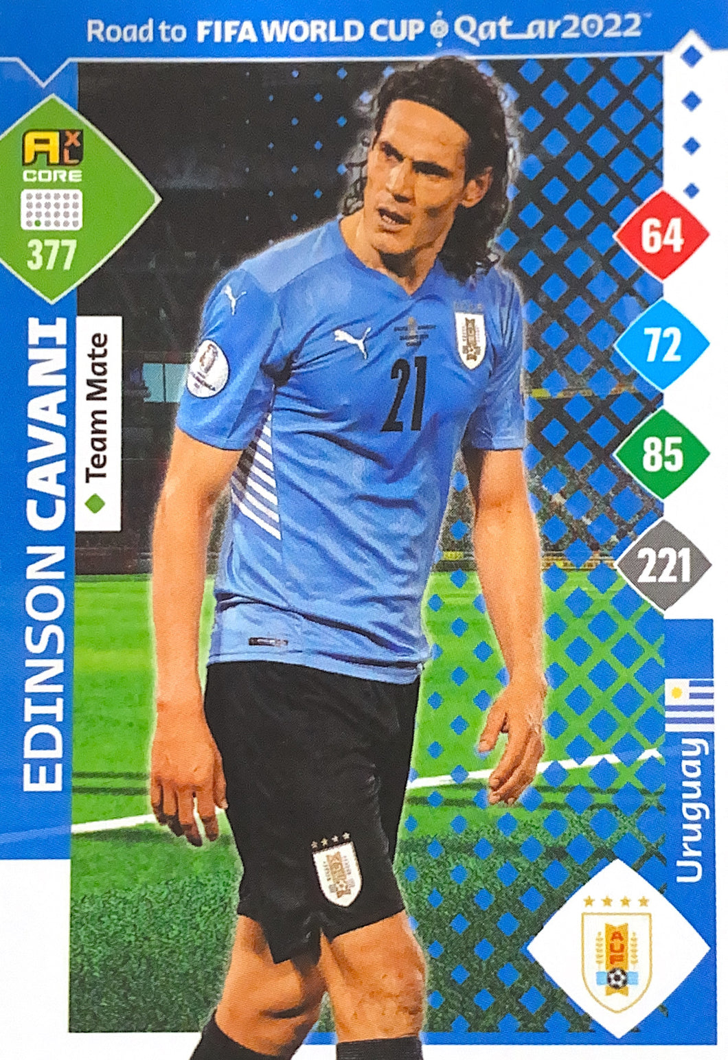 Panini Adrenalyn XL Road To Qatar 2022 - 377 - Edinson Cavani  - Team Mate