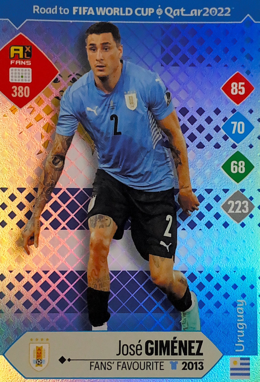Panini Adrenalyn XL Road To Qatar 2022 - 380 - Jose Gimenez - Fans Favourite