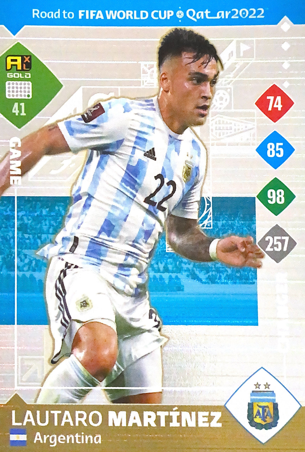 Panini Adrenalyn XL Road To Qatar 2022 - 041 - Lautaro Martinez - Game Changer