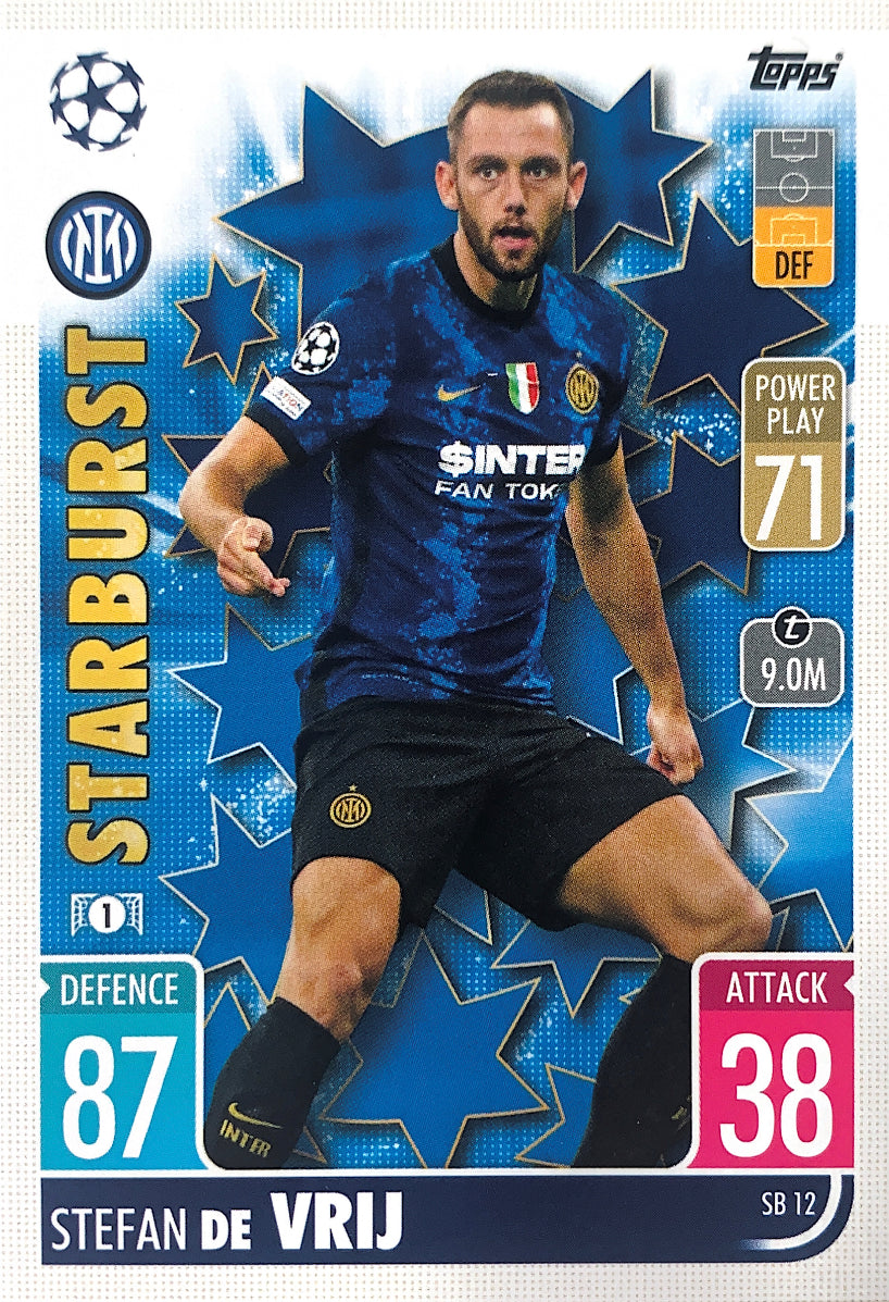 Topps Match Attax Extra 2021/22 - SB012 - Stefan De Vrij - Starburst