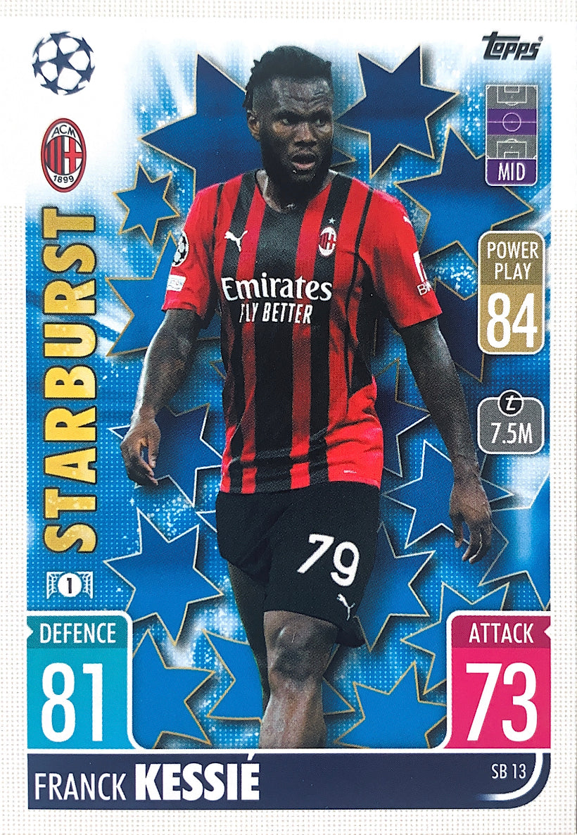 Topps Match Attax Extra 2021/22 - SB013 - Franck Kessié - Starburst