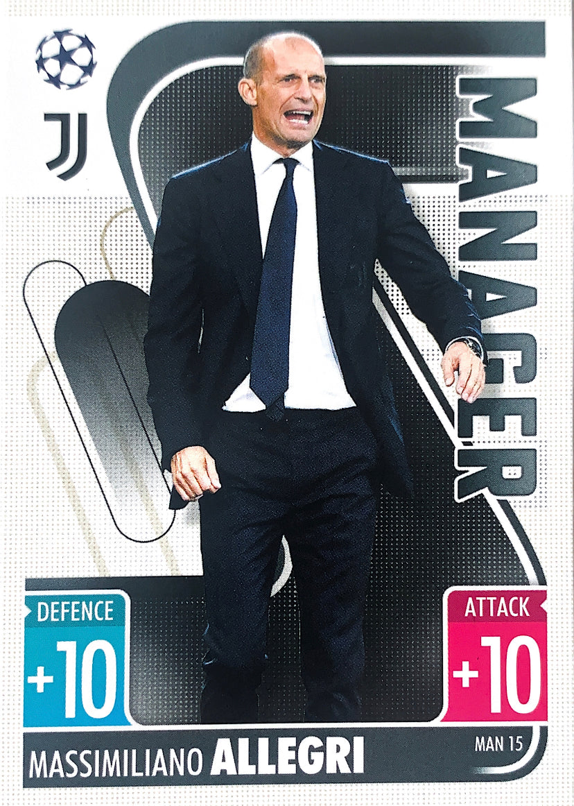 Topps Match Attax Extra 2021/22 - MAN 015 - Massimiliano Allegri - Manager