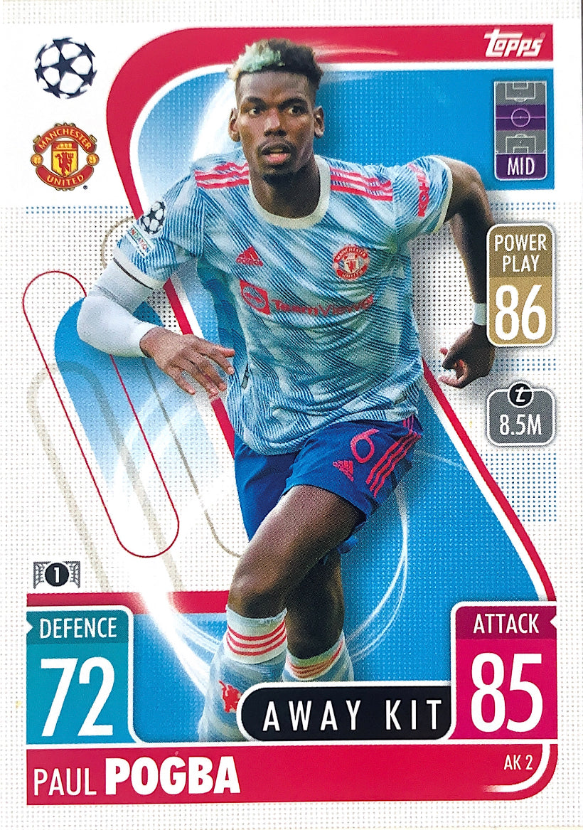 Topps Match Attax Extra 2021/22 - AK 002 - Paul Pogba - Away Kit