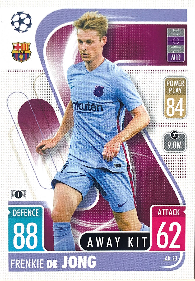 Topps Match Attax Extra 2021/22 - AK 010 - Frenkie De Jong - Away Kit