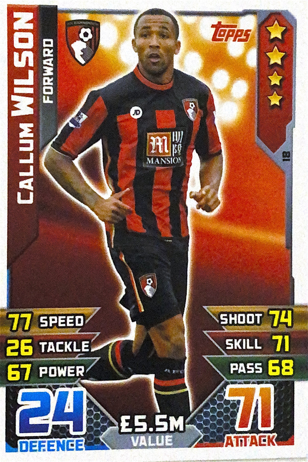 Topps Match Attax 2015/2016 - 018 - Callum Wilson