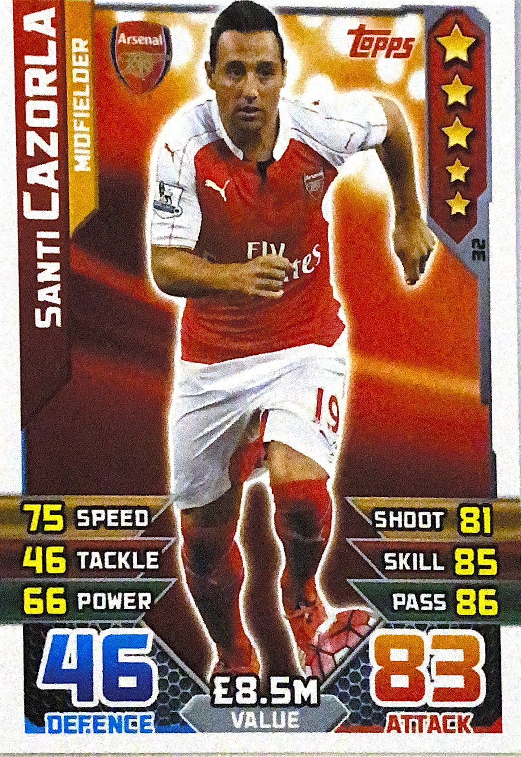 Topps Match Attax 2015/2016 - 032 - Santi Cazorla