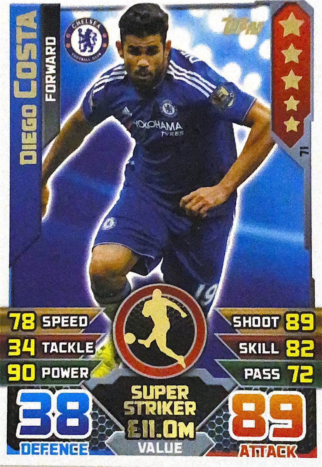 Topps Match Attax 2015/2016 - 071 - Diego Costa