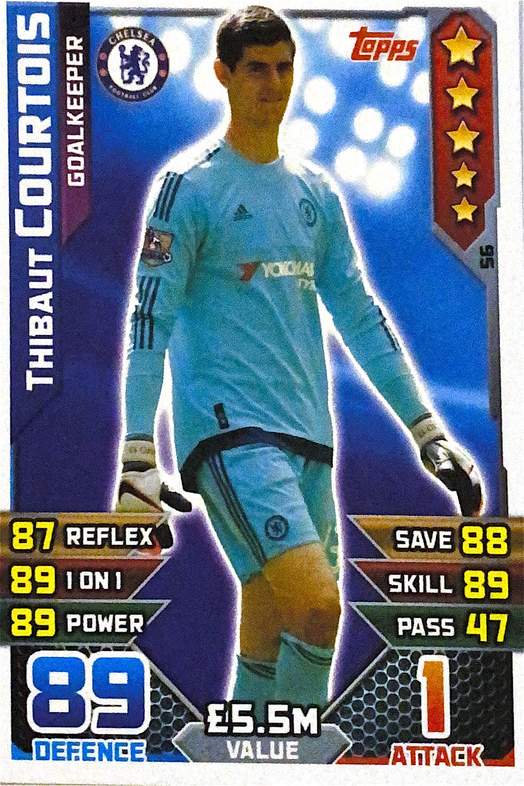 Topps Match Attax 2015/2016 - 056 - Thibaut Courtois