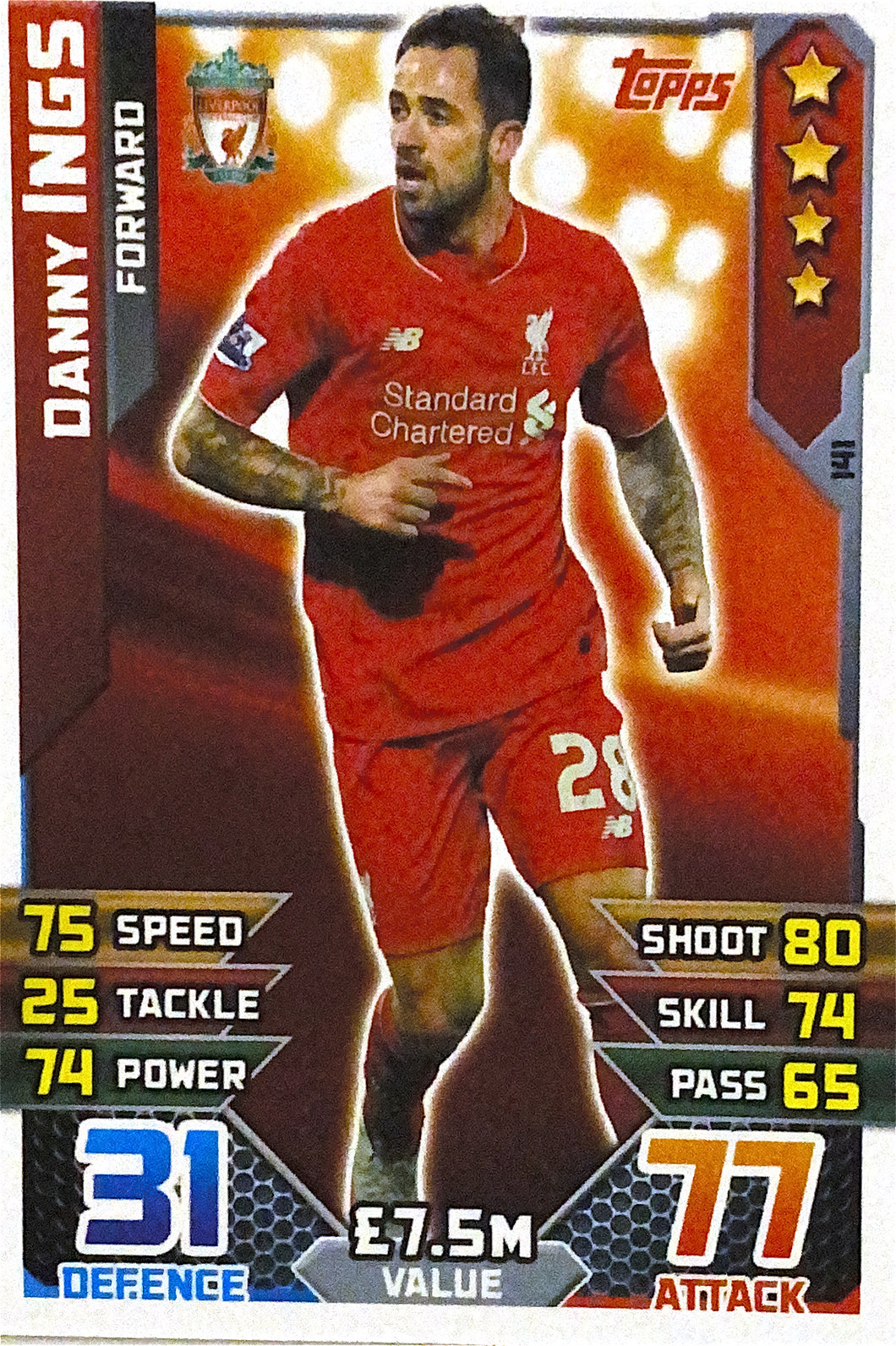 Topps Match Attax 2015/2016 - 141 - Danny Ings