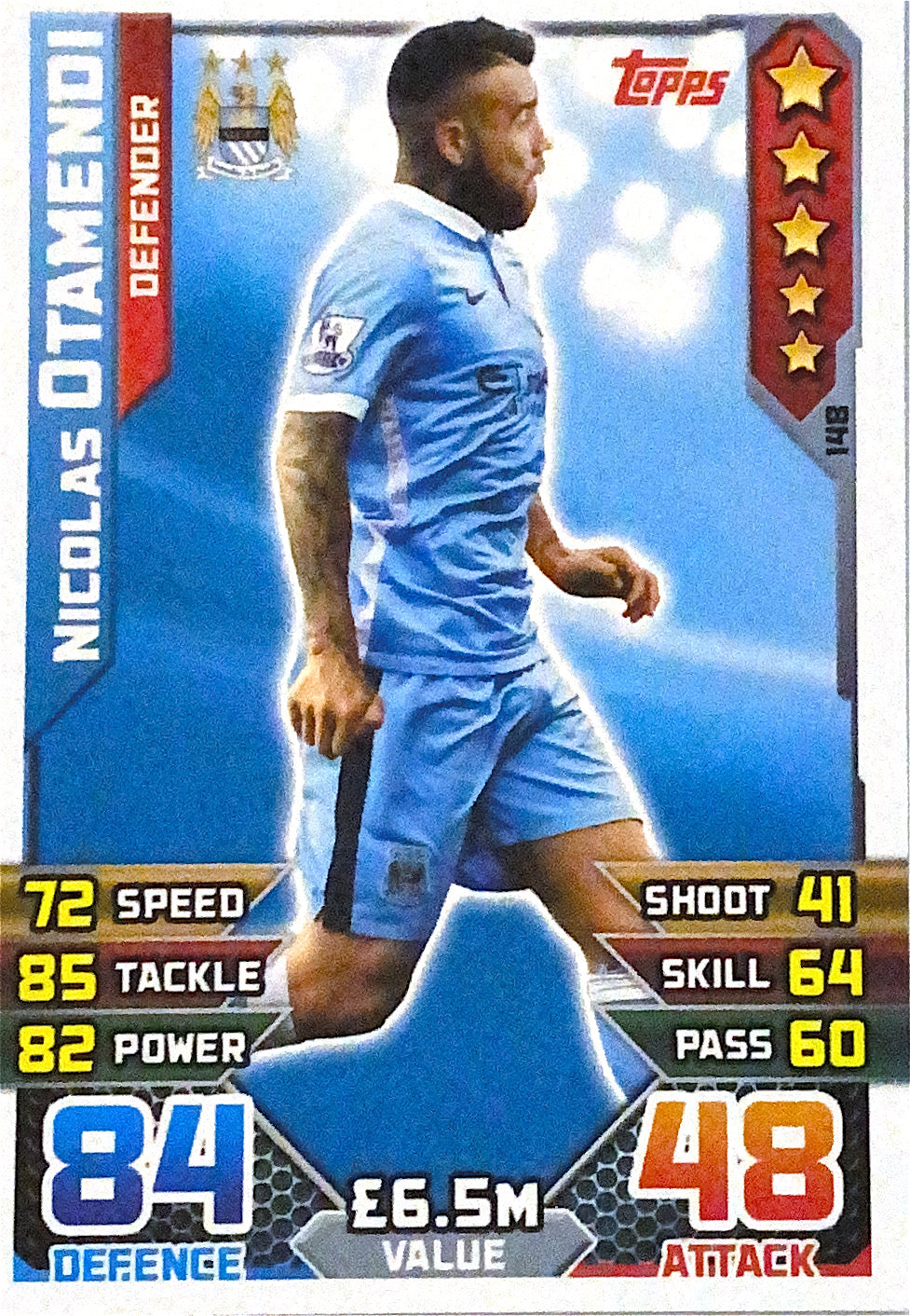 Topps Match Attax 2015/2016 - 148 - Nicolas Otamendi