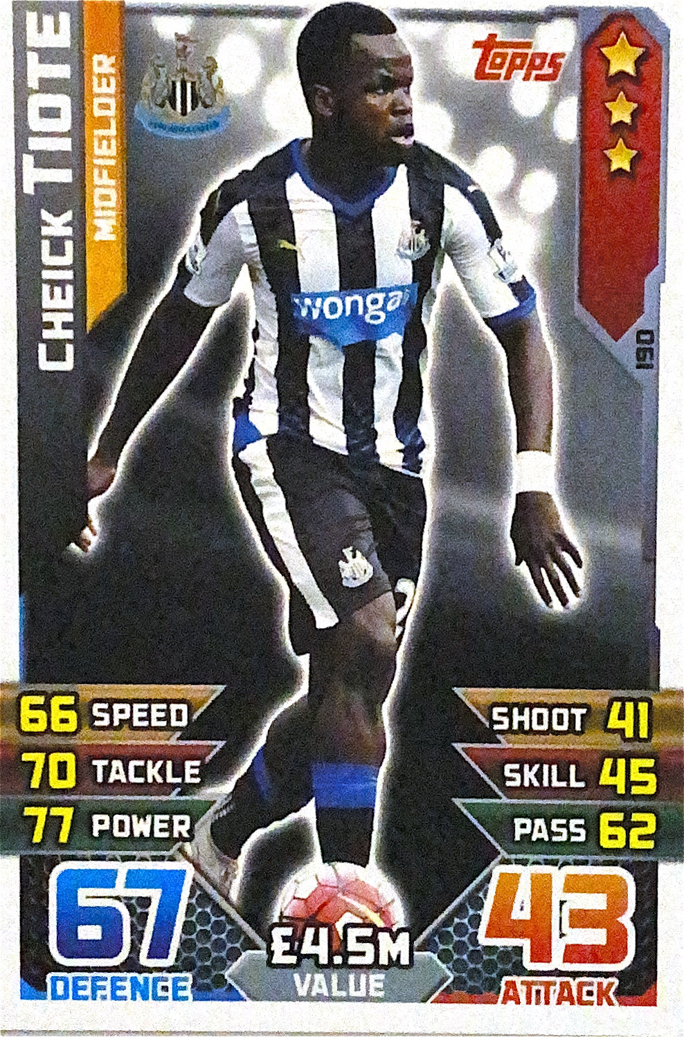Topps Match Attax 2015/2016 - 190 - Cheick Tiote