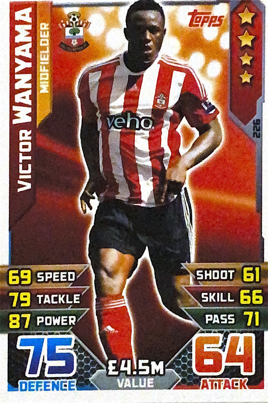 Topps Match Attax 2015/2016 - 226 - Victor Wanyama