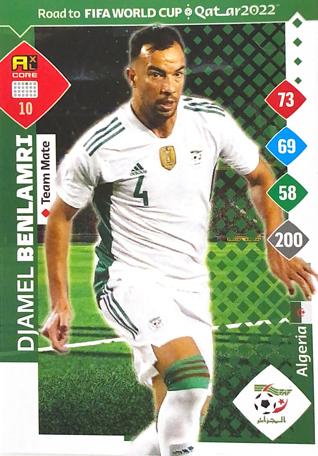 Panini Adrenalyn XL Road To Qatar 2022 - 010 - Djamel Benlamri - Team Mate